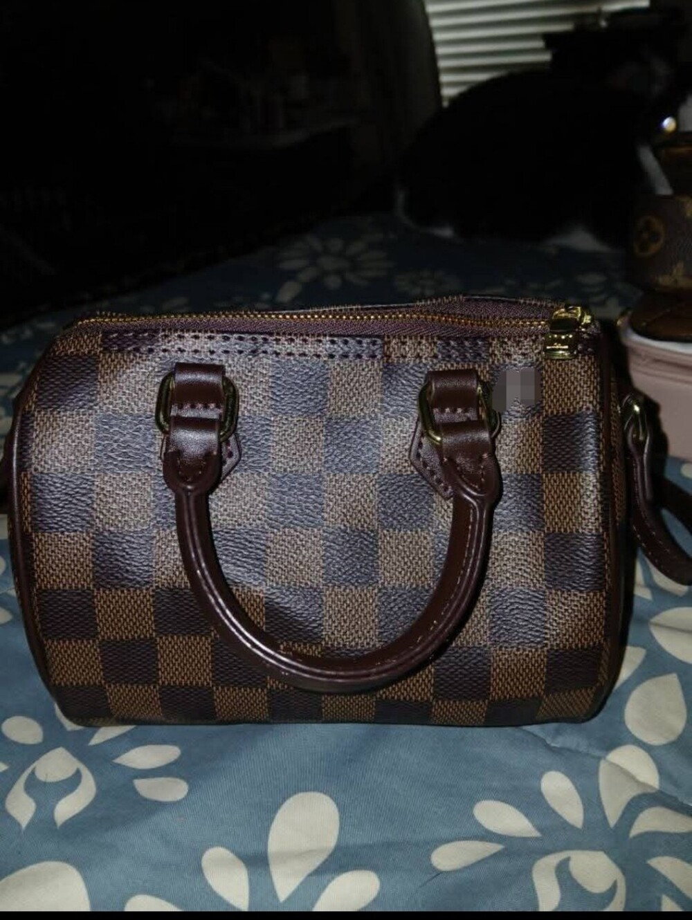 Classic Brown Check Mini Satchel Bag